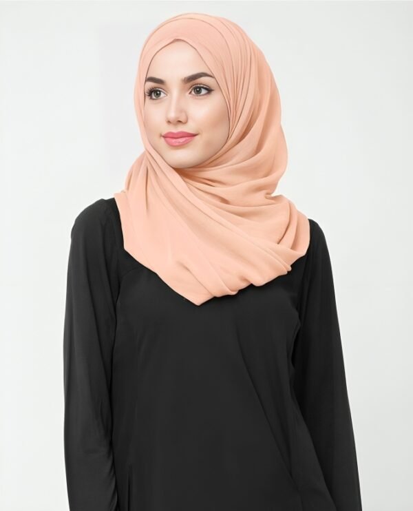Apricot Georgette Scarf/Stoler