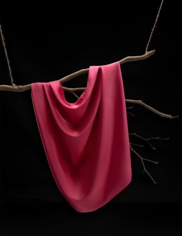 Hot Pink Satin Silk Hijab/Stoler