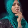 Teal Blue Satin Silk Hijab/Stoler